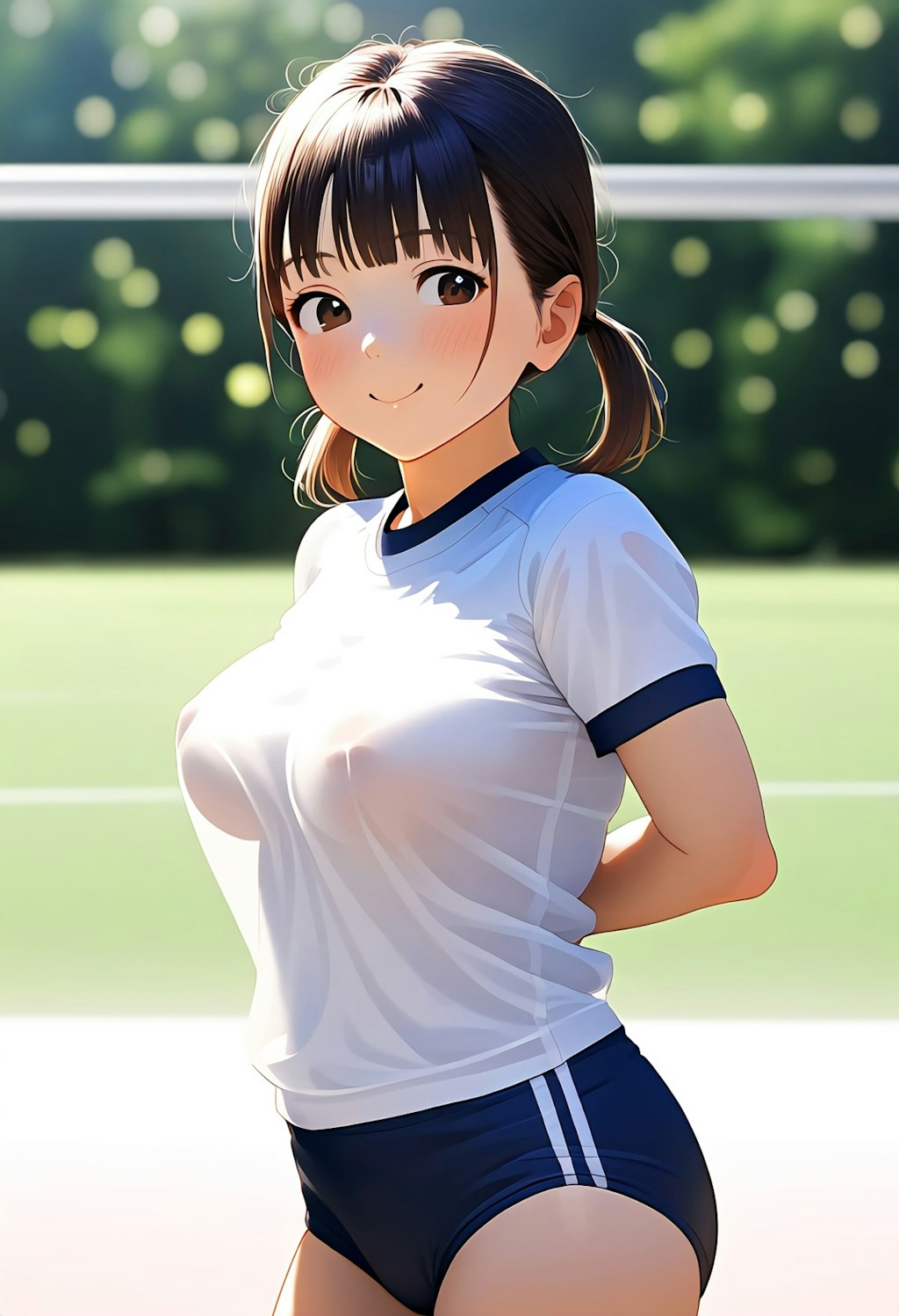 ブルマ透け乳首