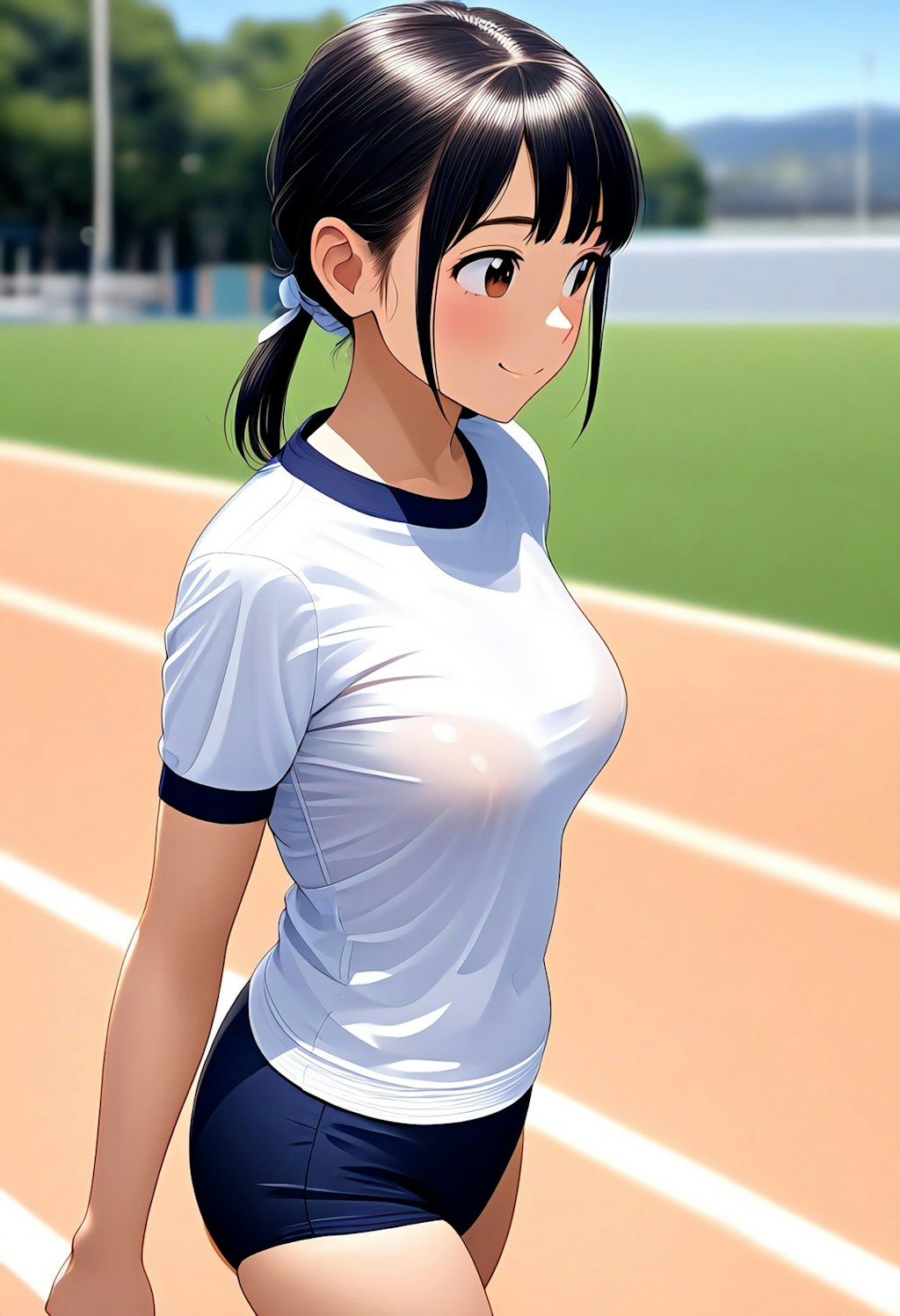 ブルマ透け乳首