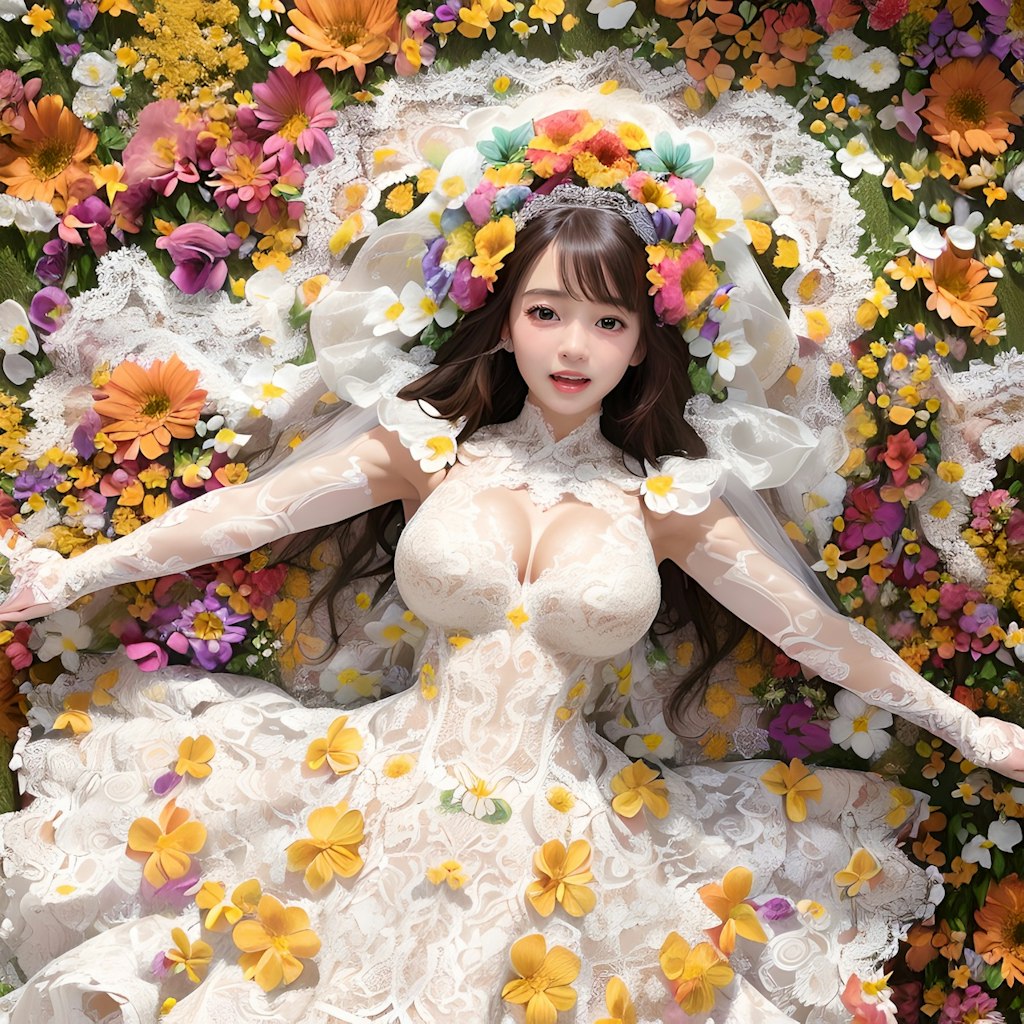 花嫁さん（brideではなくflower-wife）