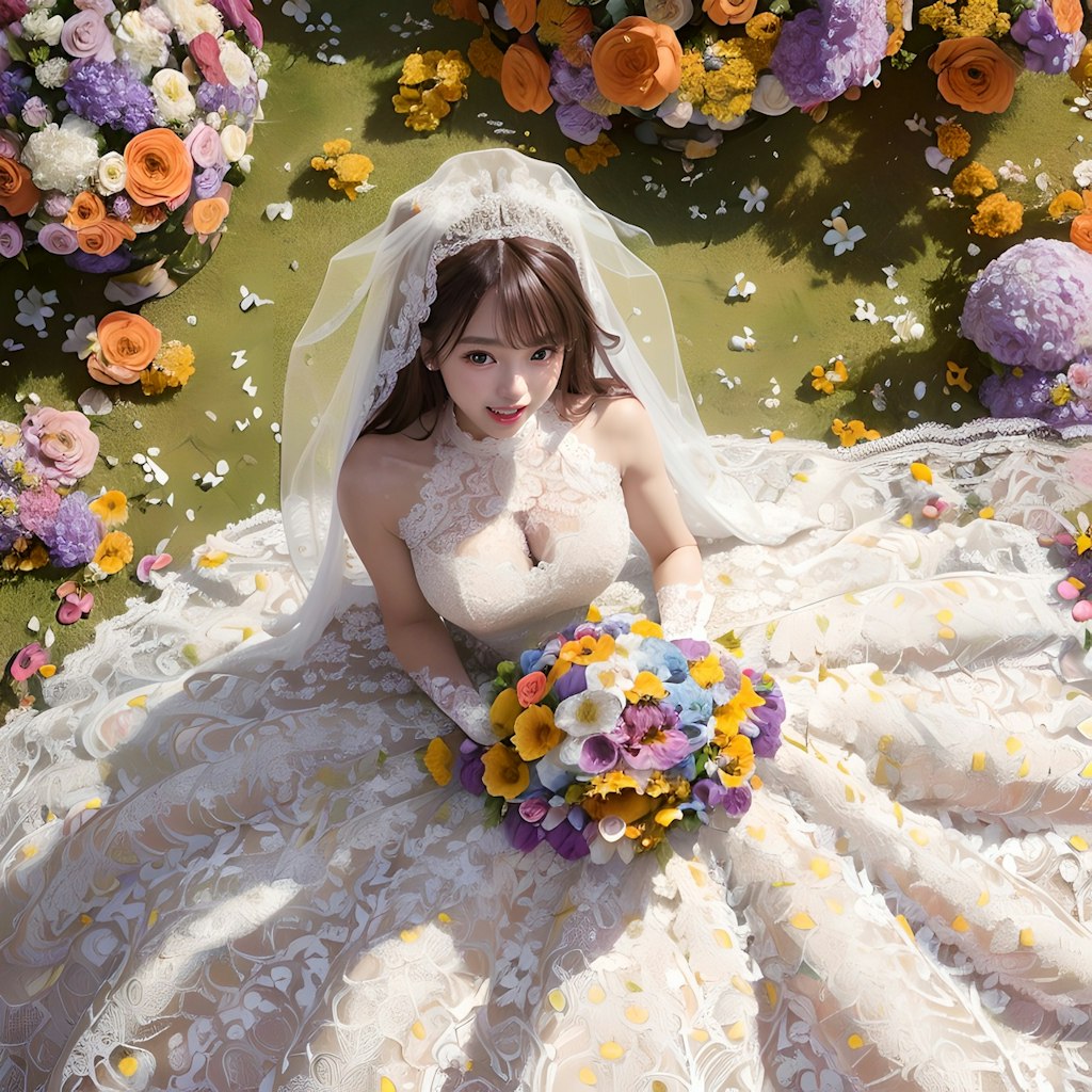 花嫁さん（brideではなくflower-wife）