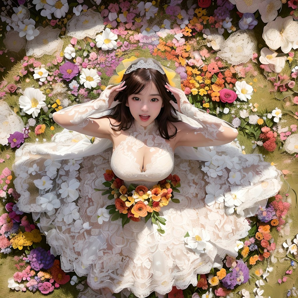 花嫁さん（brideではなくflower-wife）