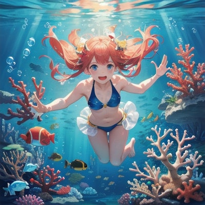 海底遊泳２