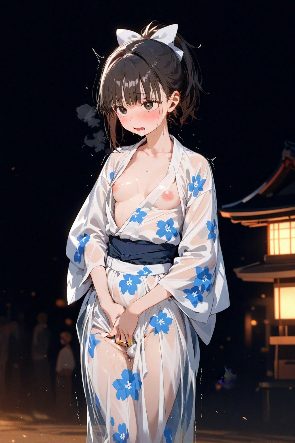 R18版夏祭りに行ったポニテちゃん