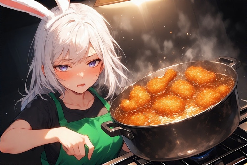 唐揚げ揚げウサギ