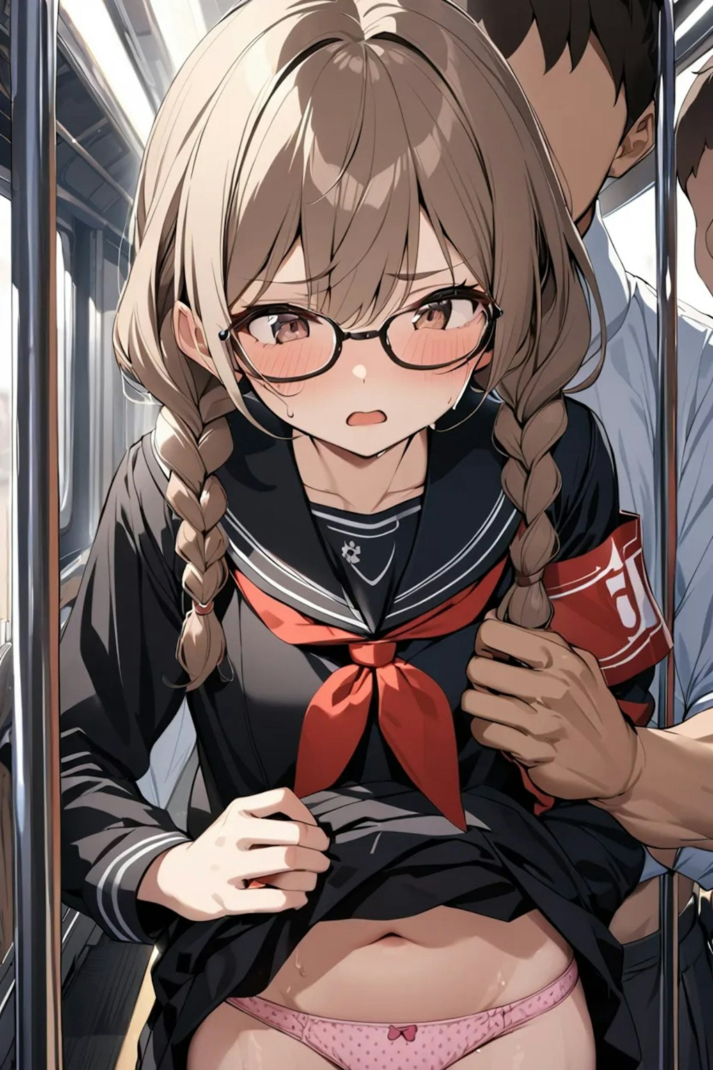 痴漢される会長
