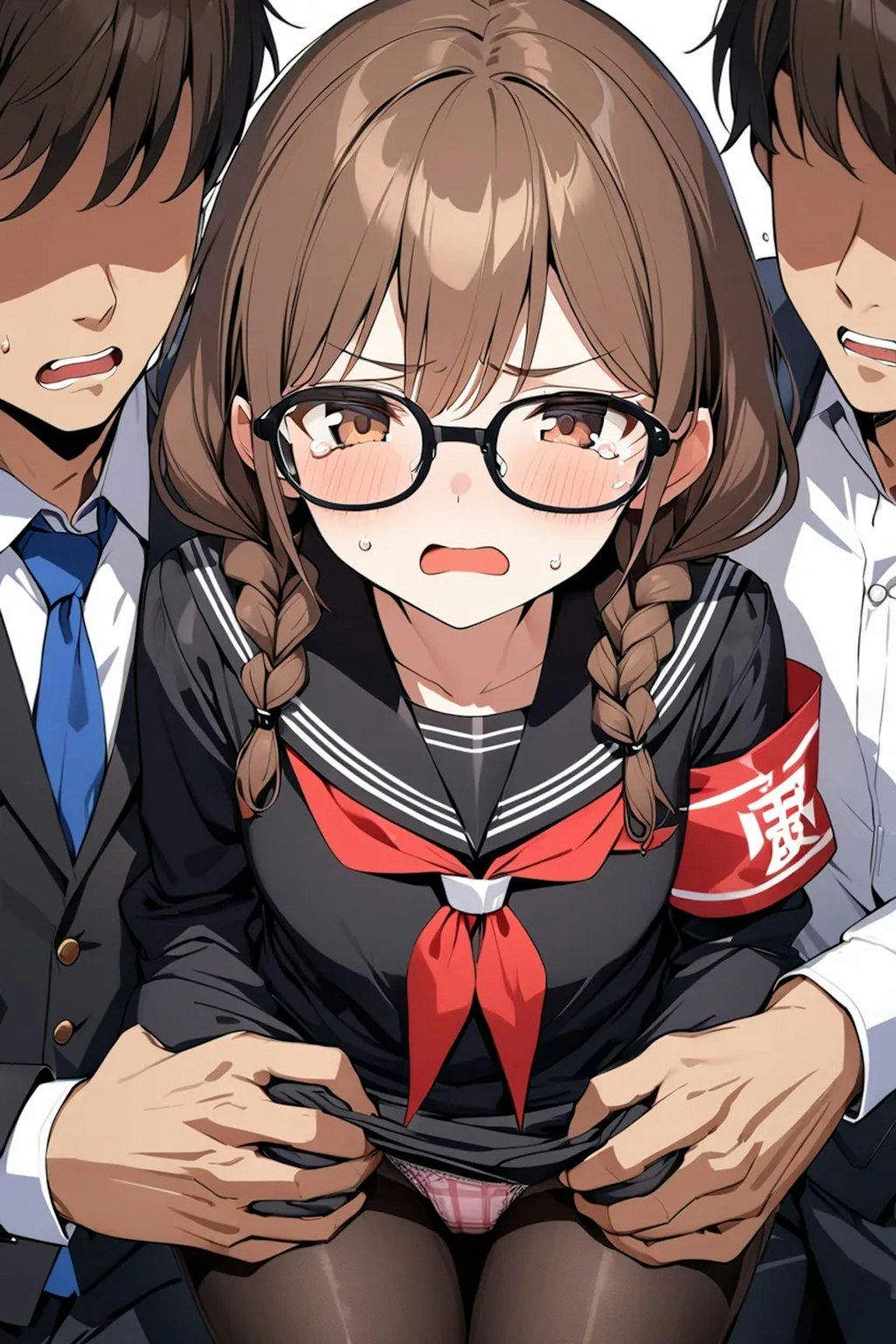 痴漢される会長