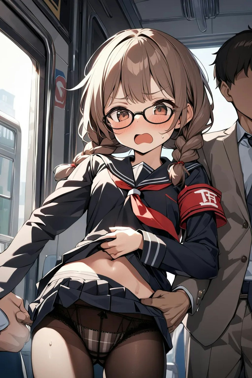 痴漢される会長