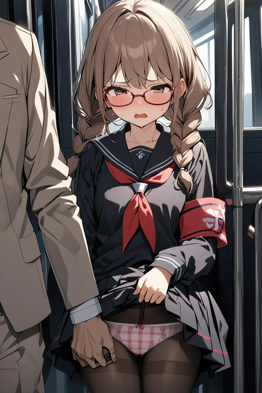 痴漢される会長