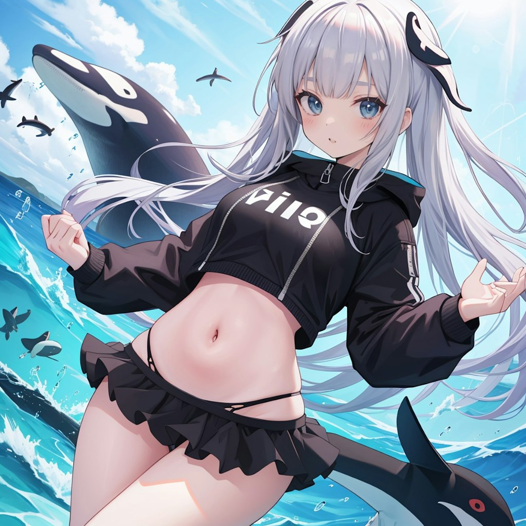 Killer whale girl