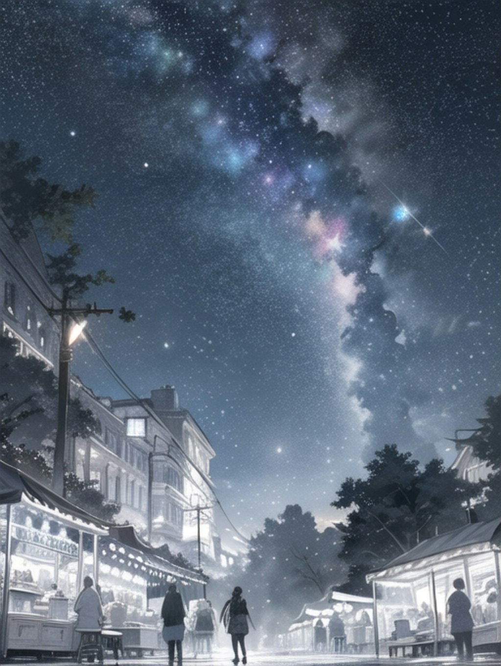 どこかの夜空