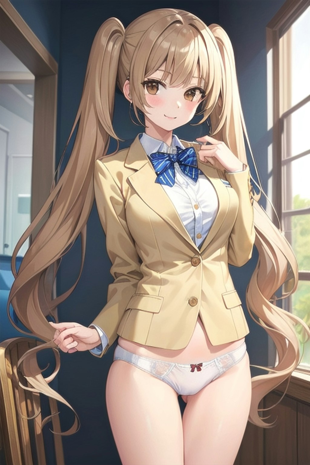 Twintails school girl