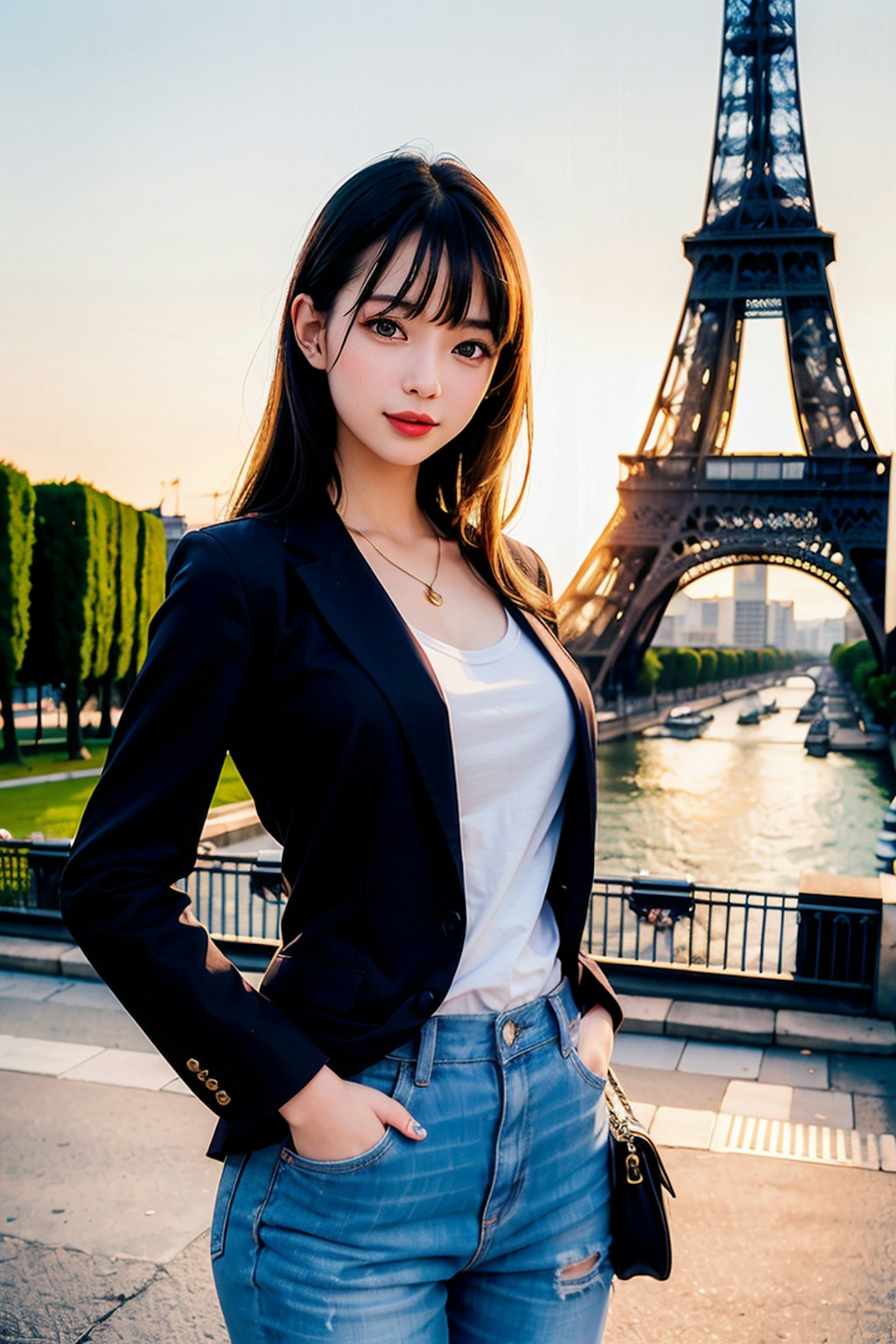 旅行女子