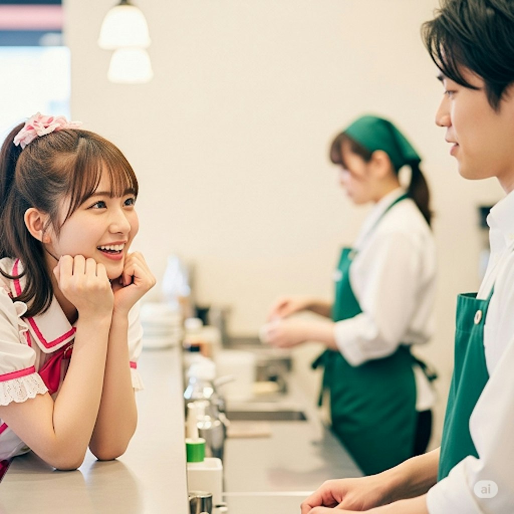 カフェ店員
