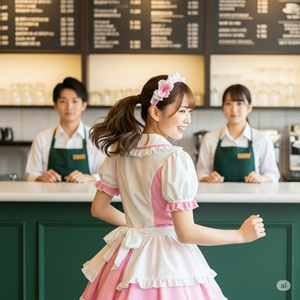 カフェ店員