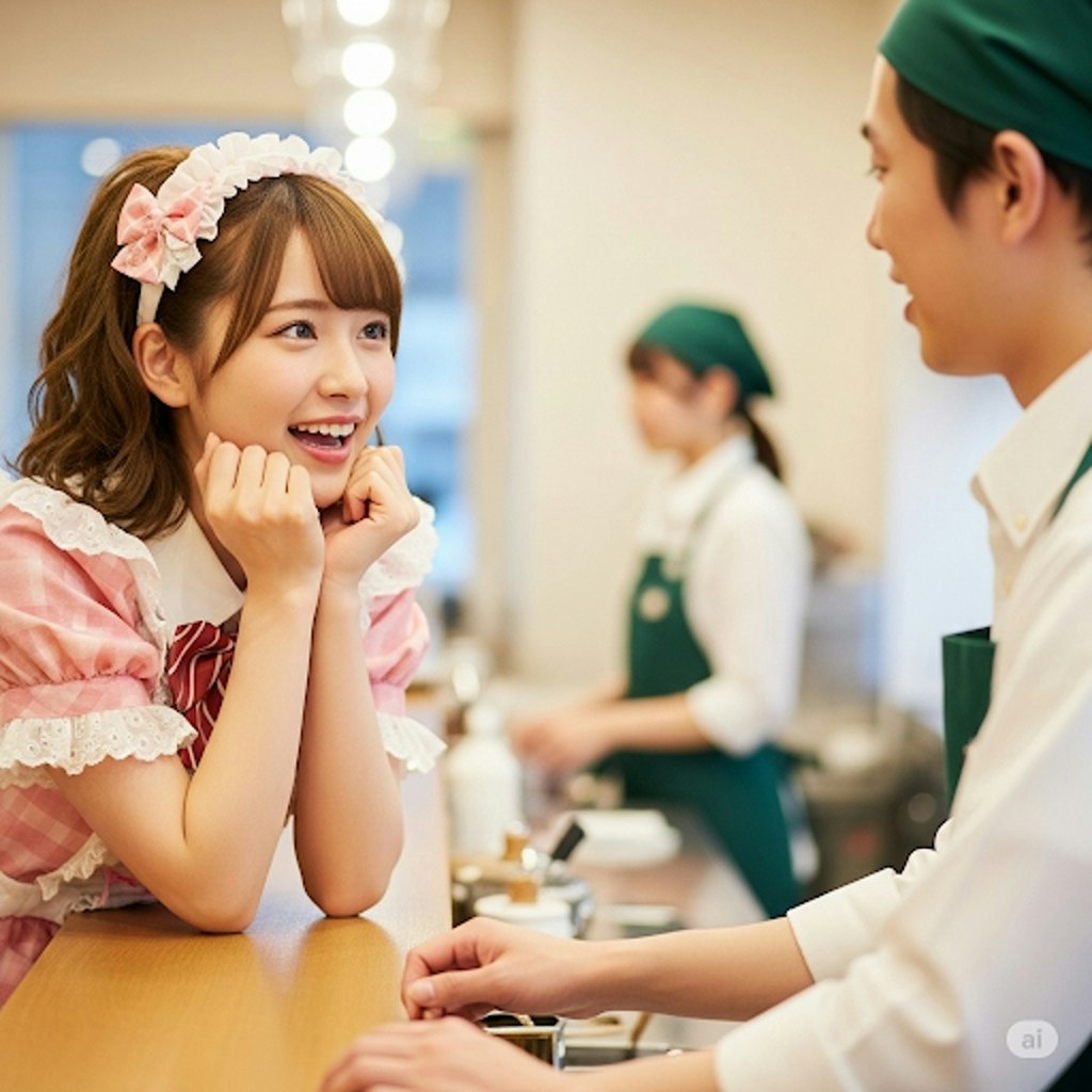 カフェ店員