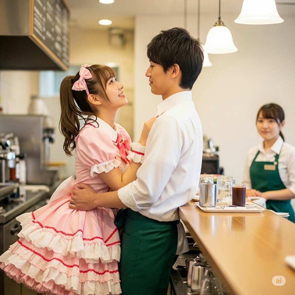 カフェ店員