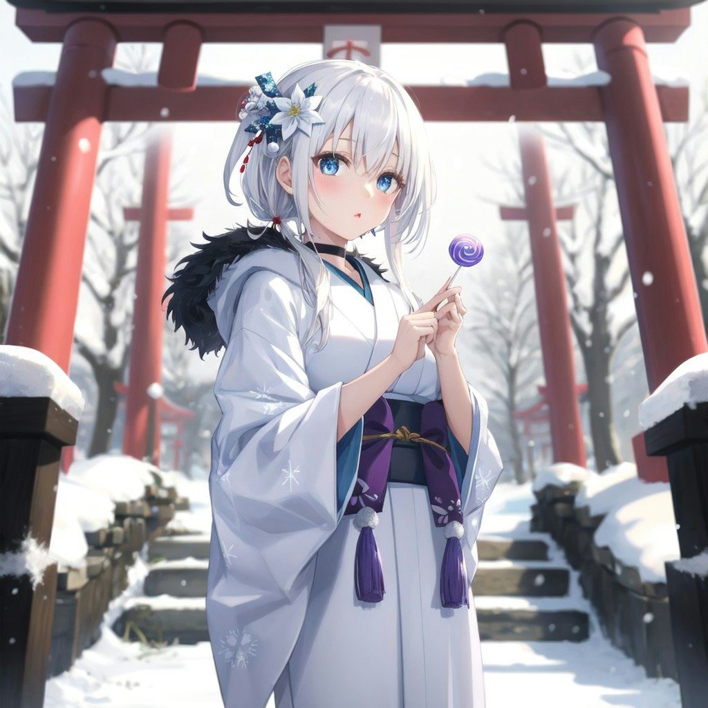 ❄️雪女さんの初詣⛩️