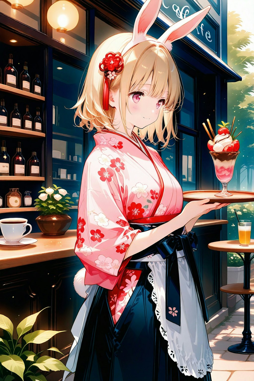 うさ耳カフェ店員