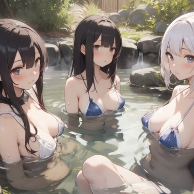 水浴び女子4