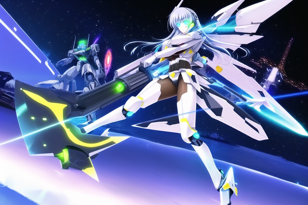 WING UNIT GIRL 4 (large energy gun)