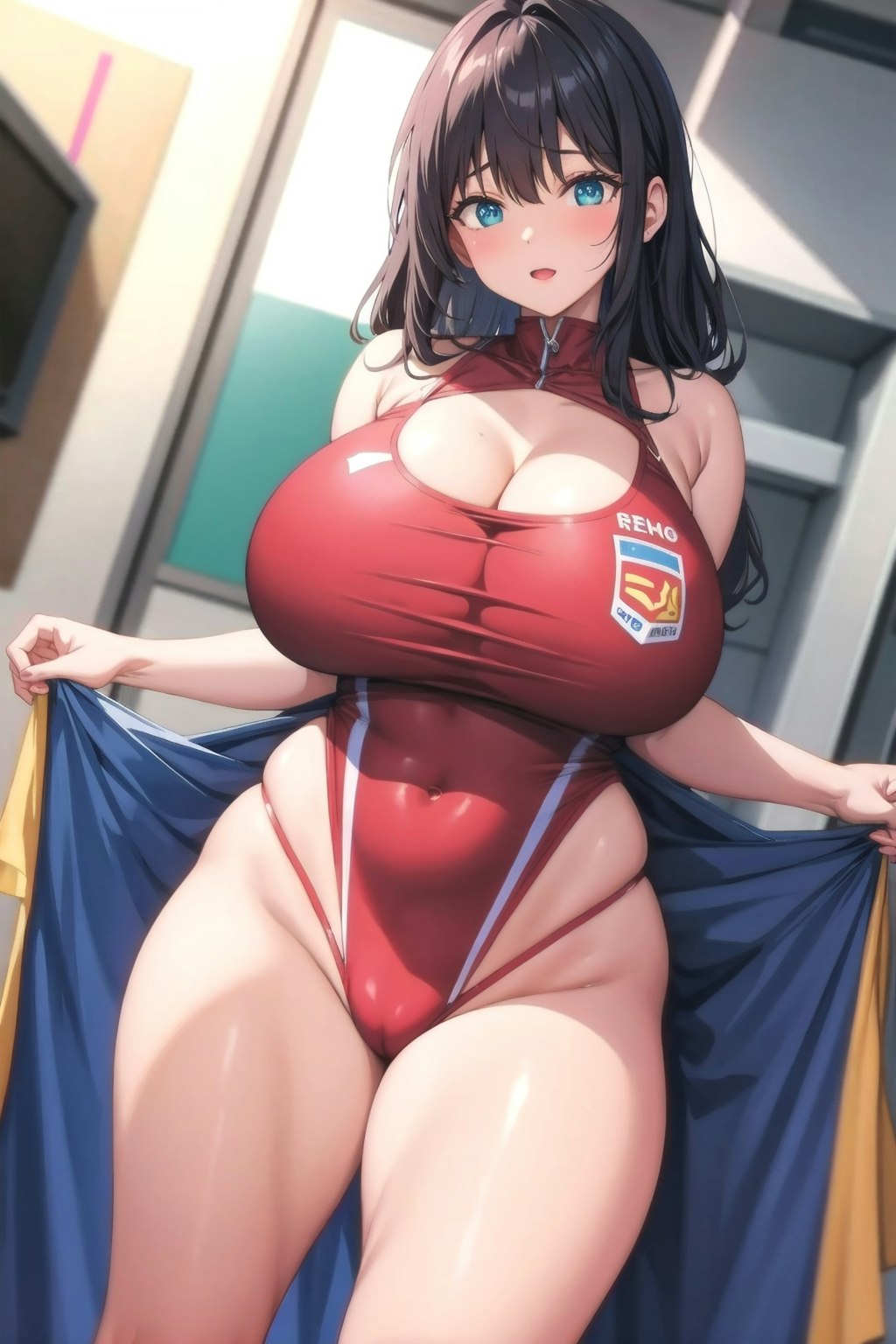 自慢する爆乳ちゃん1