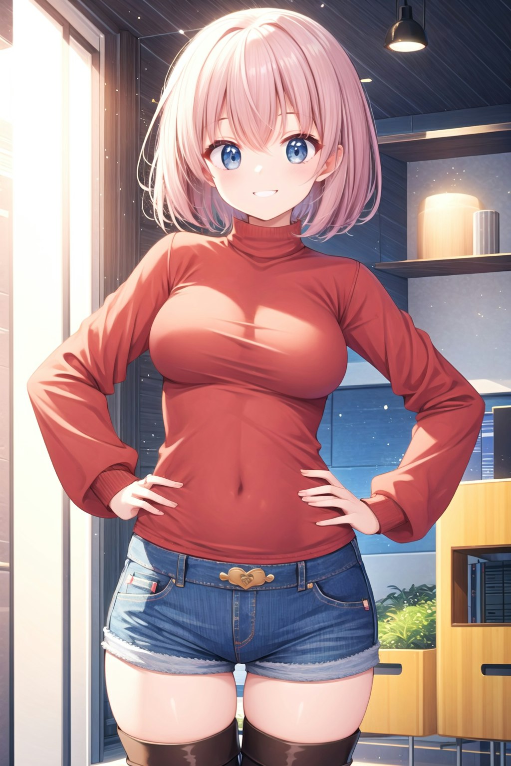 ニーハイソックスの女の子