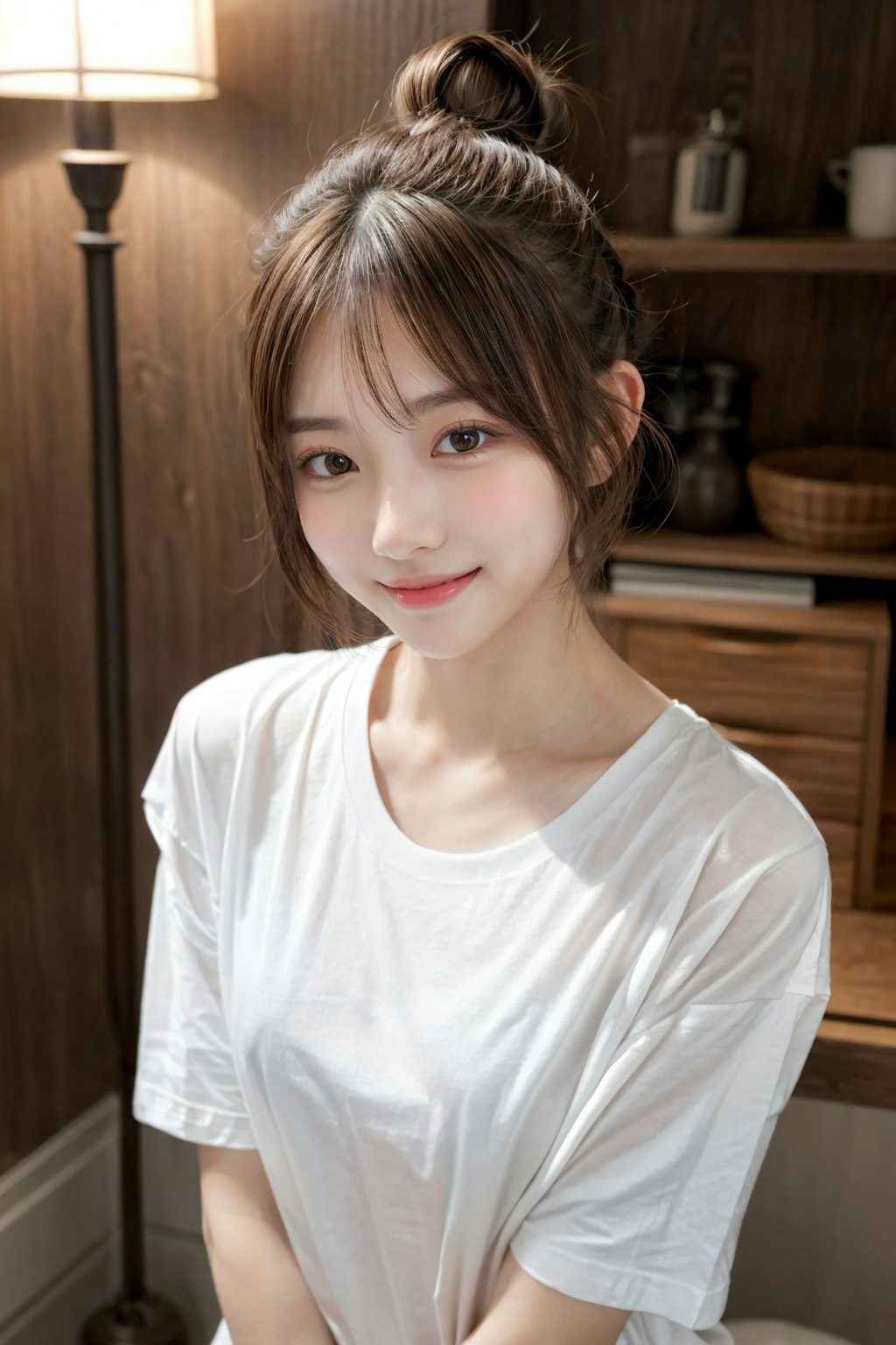 20241212 oversized white T-shirt