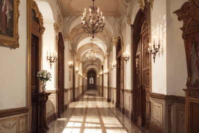 豪邸の廊下