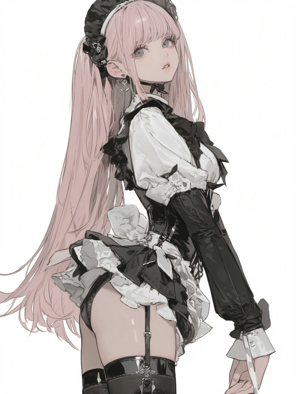 PiNK maid costume