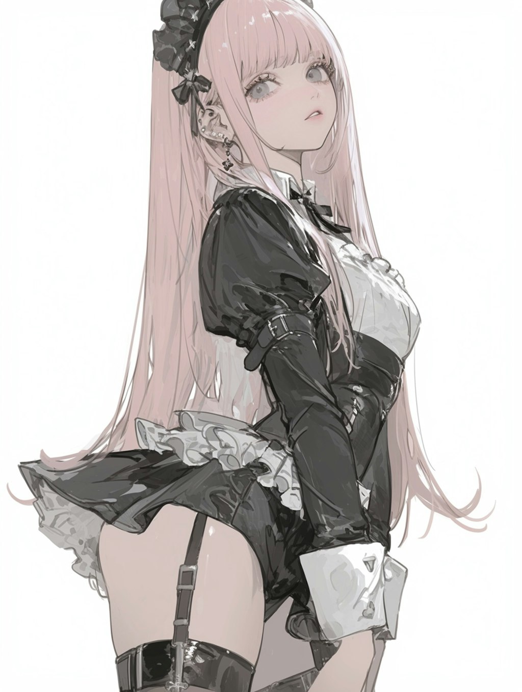 PiNK maid costume