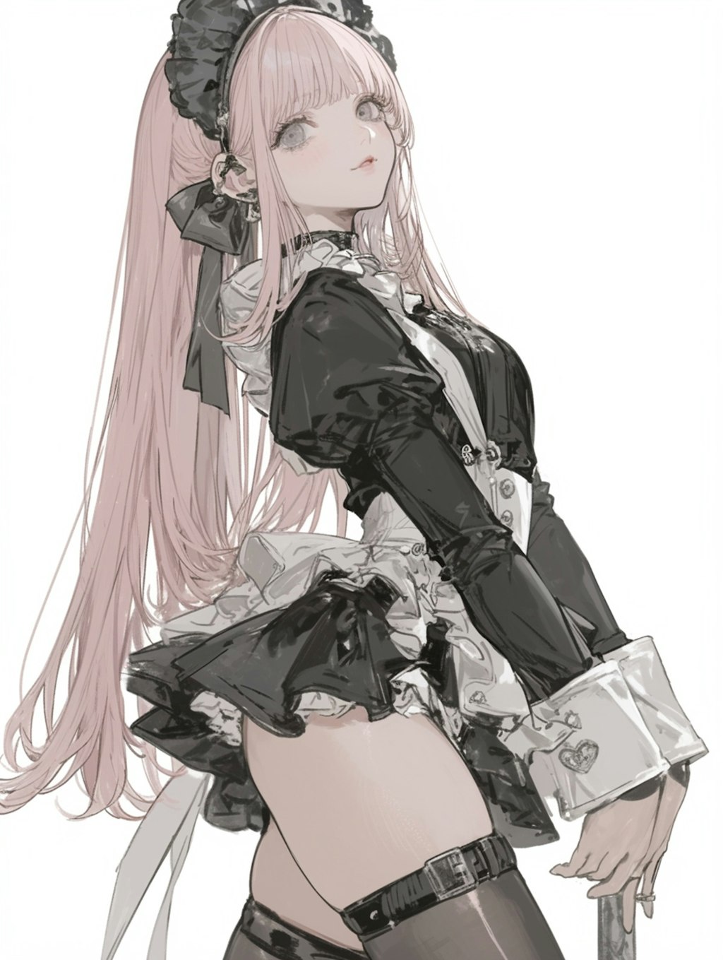 PiNK maid costume