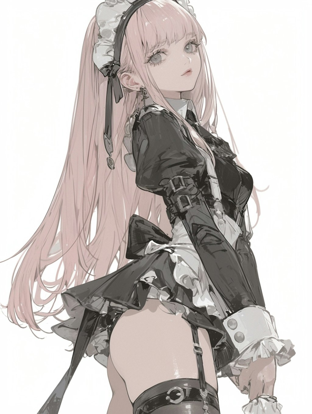 PiNK maid costume