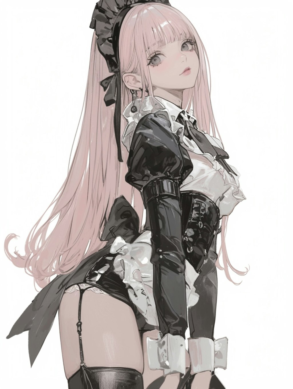 PiNK maid costume