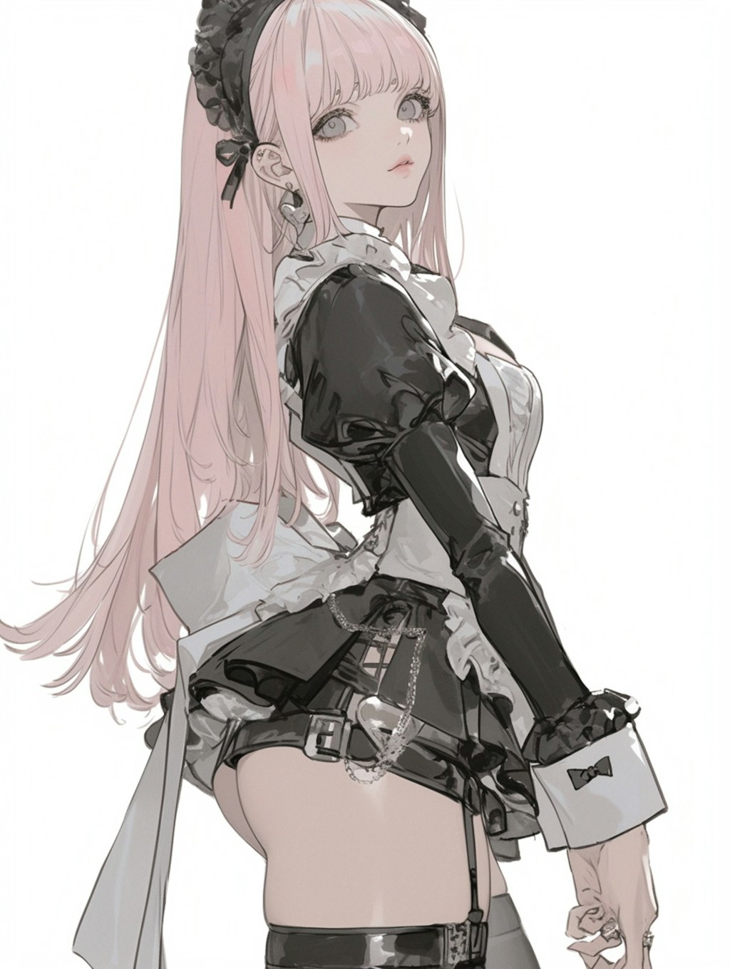 PiNK maid costume