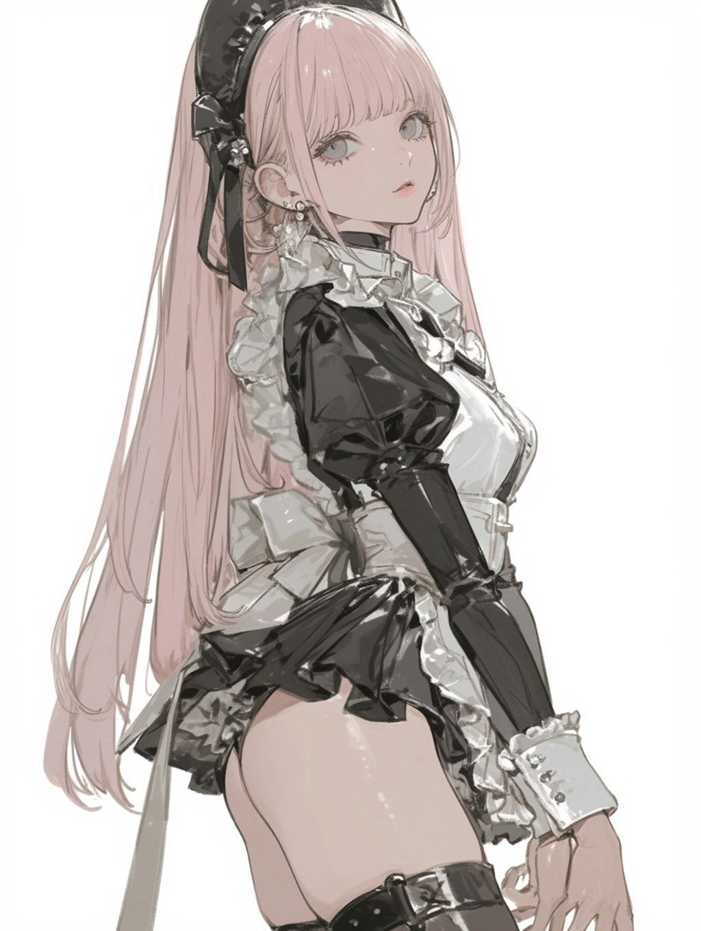 PiNK maid costume