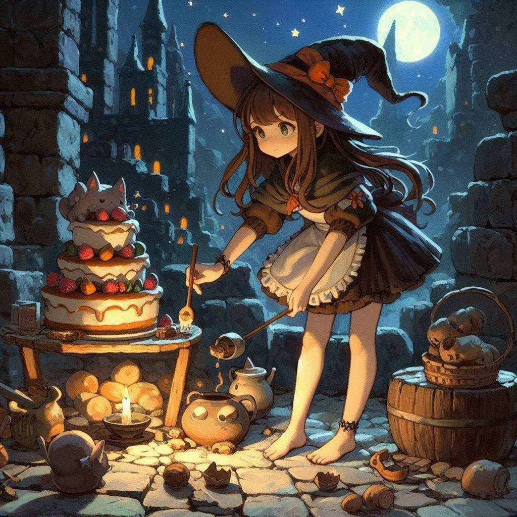 魔女のケーキ作りシリーズ