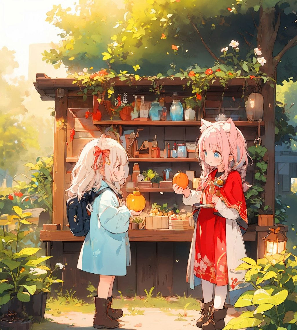 森の雑貨屋の少女