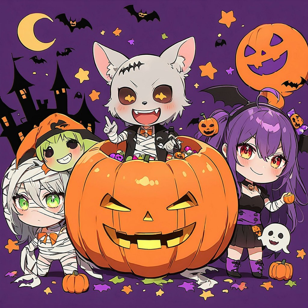 ちちぷいハロウィンナイト「Anime風」