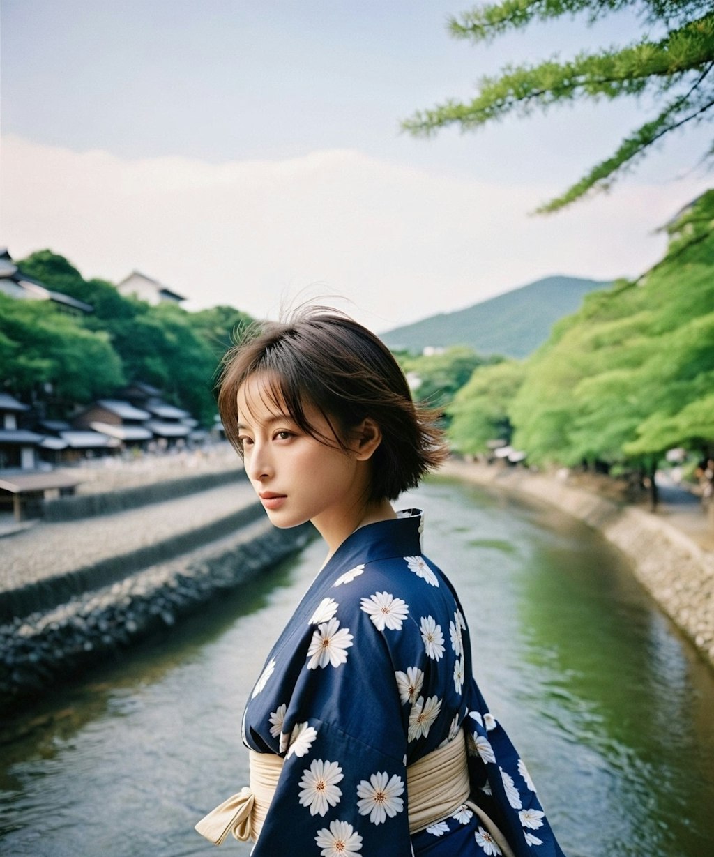 京都 浴衣 美人