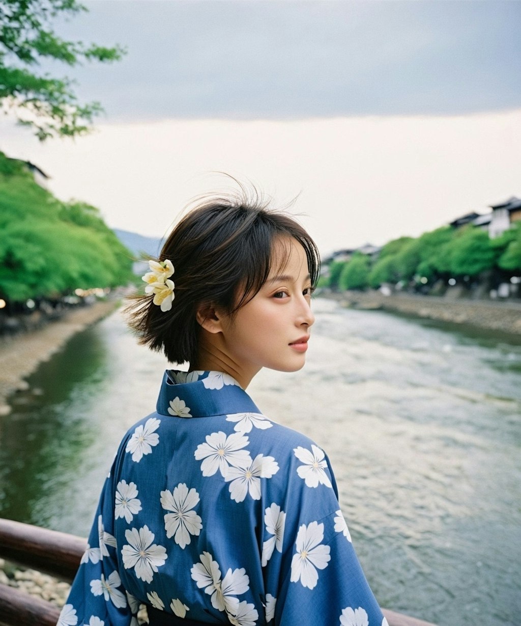京都 浴衣 美人