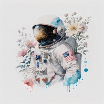 Floral Astronaut