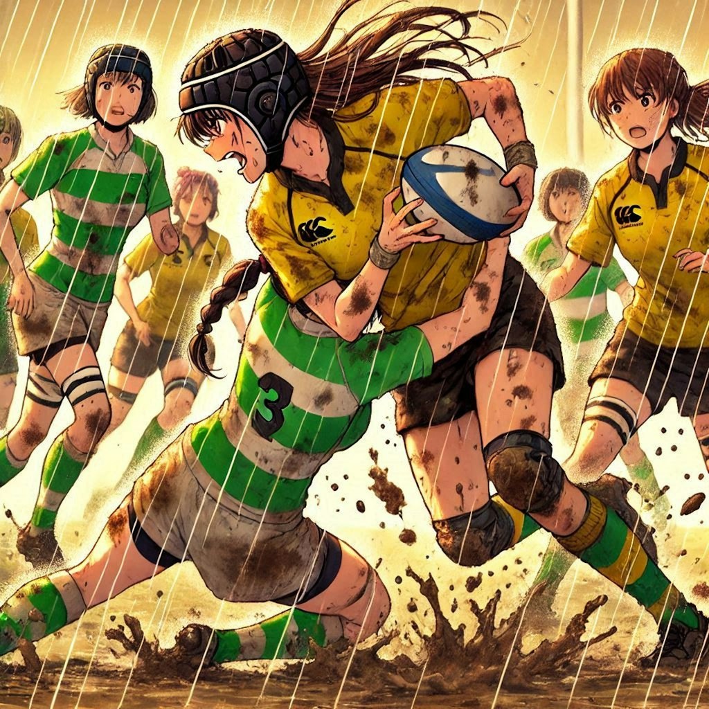 🏉泥まみれの女子ラグビー 116