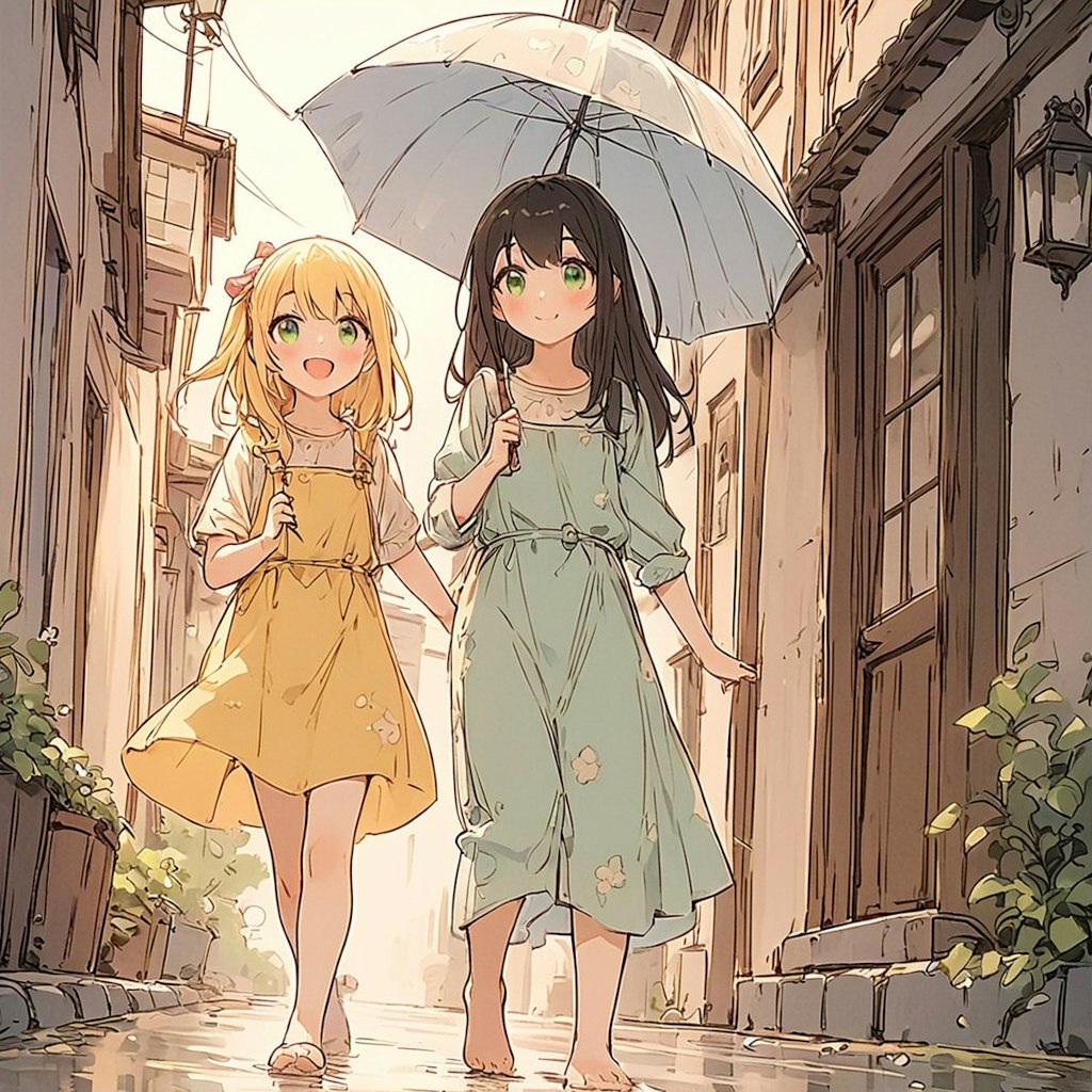 雨のさんぽ道