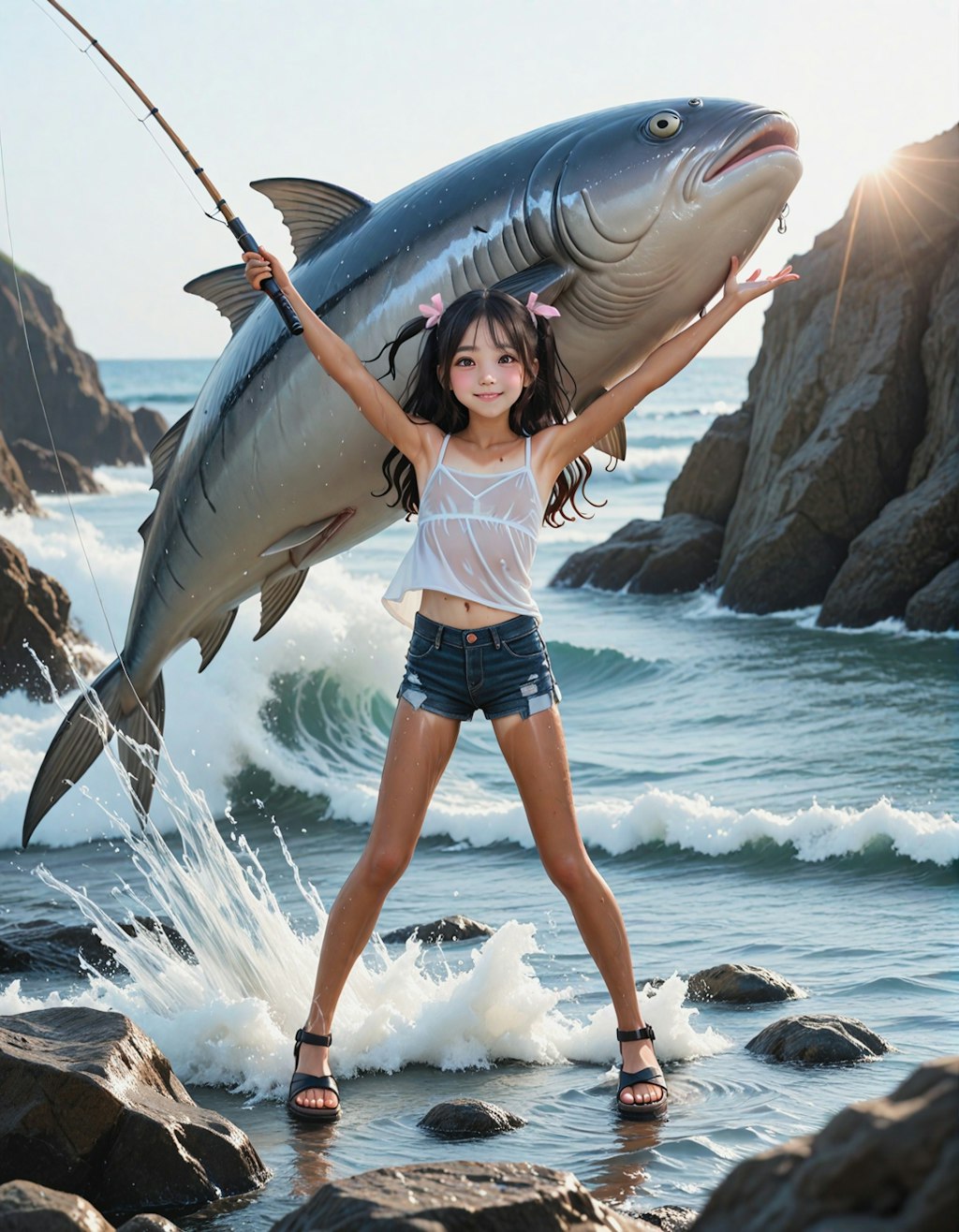 こなつのコスプレをしているジュニアアイドル愛ちゃん