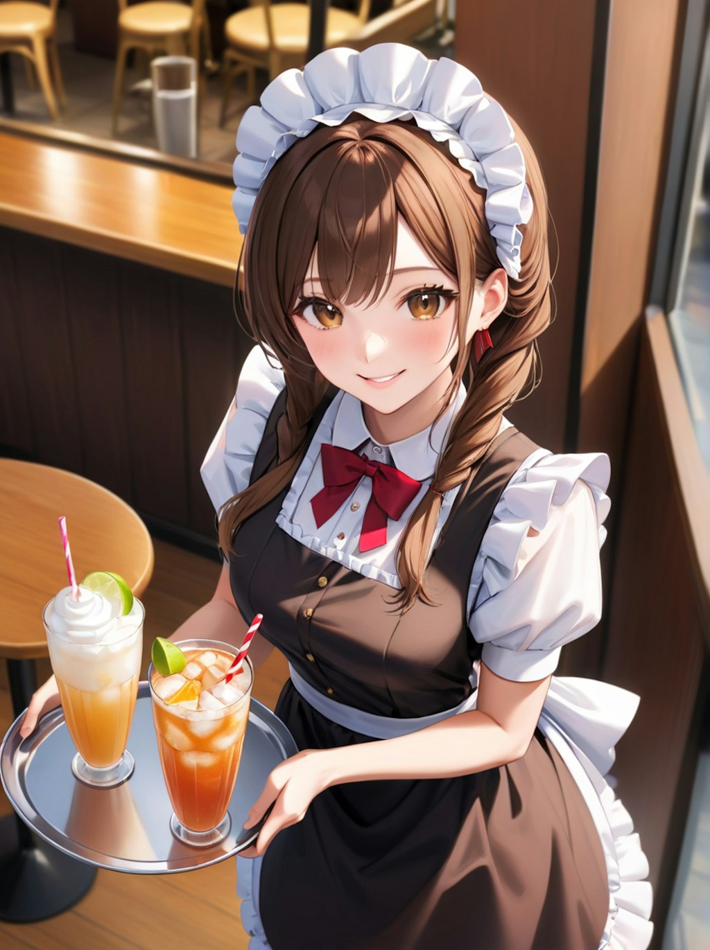 美人メイドの喫茶店