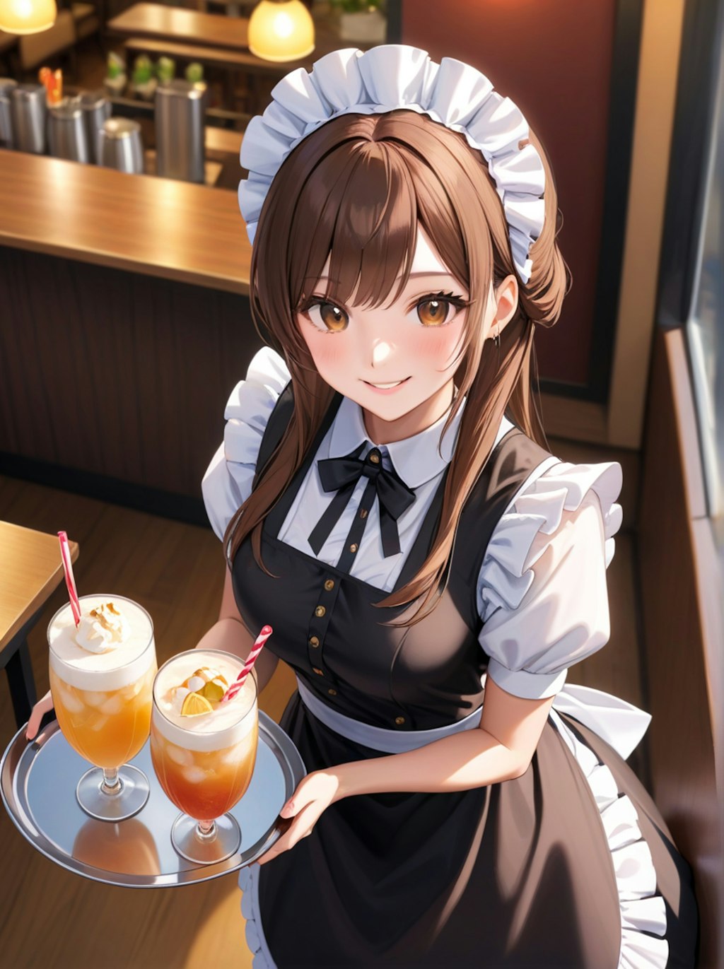 美人メイドの喫茶店