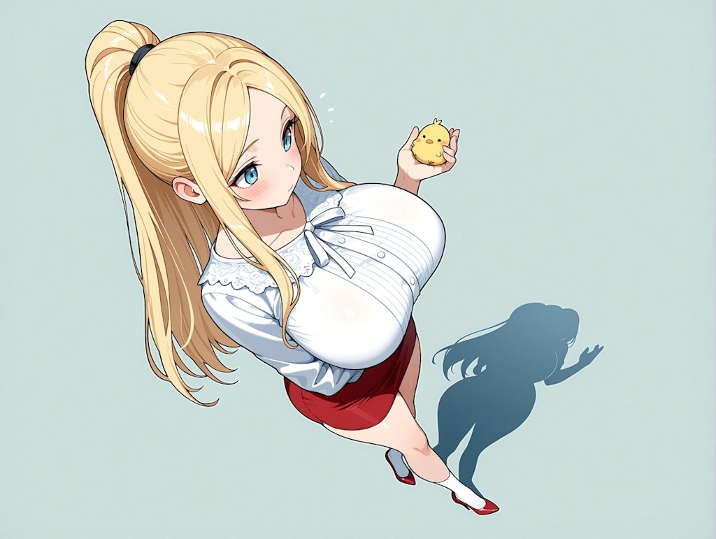 アシュリーちゃんとひよこ