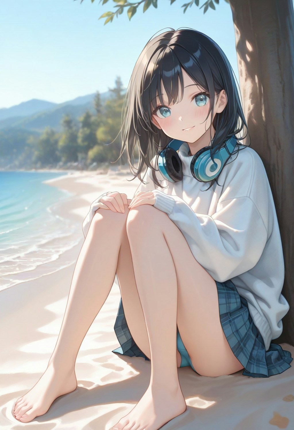 湖畔の砂浜(R-15)