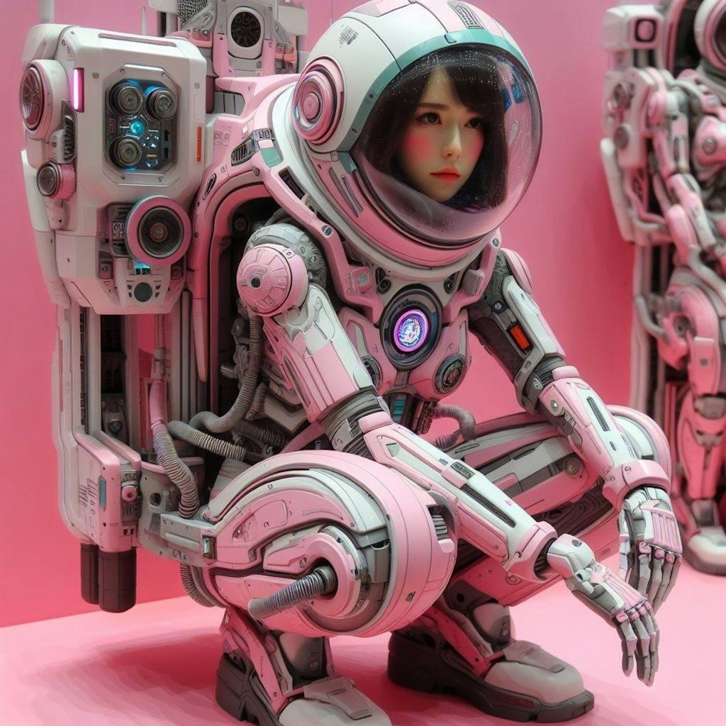 新しい仕様のピンク色など宇宙服リアル系