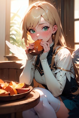 天使と食欲の秋